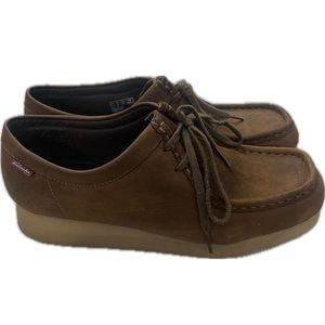 Clarks Padmora Brown Leather Shoes Size 9